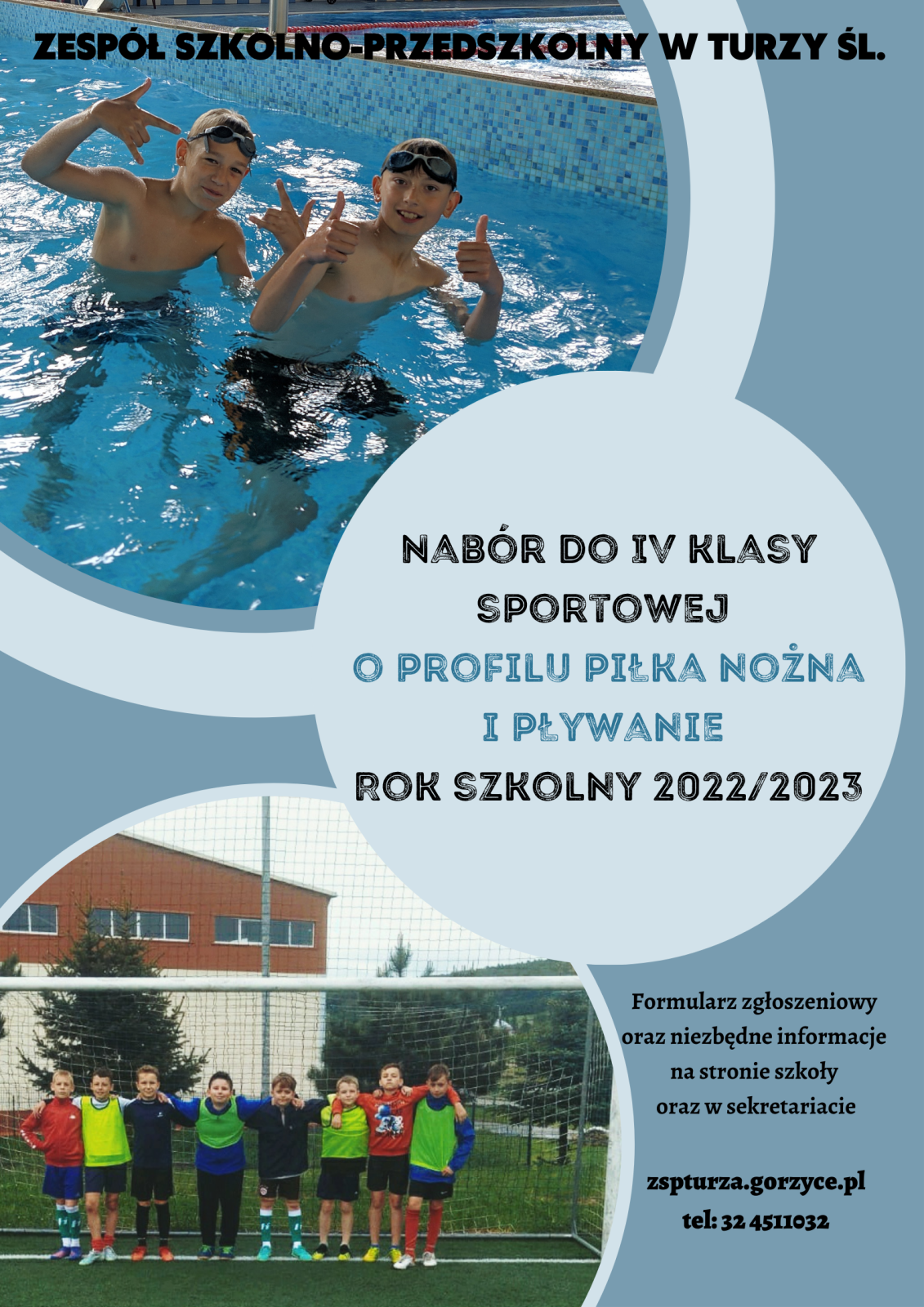 Plakat nabór do klasy sportowej 2021